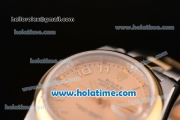 Rolex Datejust Lady Swiss ETA 2671 Automatic Two Tone with Champagne Dial and Arabic Numeral Markers