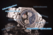 Breitling Chronomat B01 GMT Swiss Valjoux 7750 Automatic Steel Case/Strap with Diamond Bezel and Black Dial