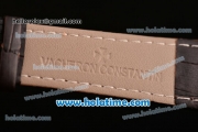 Vacheron Constantin Malte Asia Automatic Rose Gold Case with Brown Leather Strap and White Dial