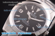 Rolex Explorer Asia 2813 Automatic Movement ETA Coating Steel Case and Strap with Black Dial