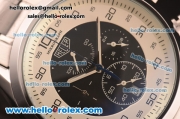 Tag Heuer Mikrograph Chronograph Quartz Full Steel with Black/White Dial