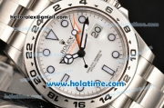 Rolex Explorer II Rolex 3187 Automatic Full Steel with White Dial and Dot Markers (NOOB)