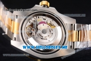 Rolex Submariner Clone Rolex 3135 Automatic Two Tone Case/Bracelet with Blue Dial and Dot Markers White Hands (BP)