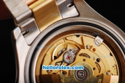 Rolex Yachtmaster Swiss ETA 2836 Automatic Movement 18K Gold Never Fade with White Markers and Grey Dial-Two Tone