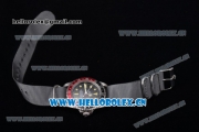 Rolex GMT-Master Asia 2813 Automatic Steel Case with Black Dial Grey Nylon Strap and Yellow Markers