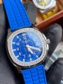 PPF Blue Dial Patek Philippe AQUANAUT Nautilus 1:1 Super A High Imitation Diamond Ladies Watch 5067A-022