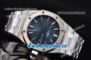 Audemars Piguet Royal Oak Swiss Quartz Steel Case/Bracelet with Blue Dial and White Stick Markers