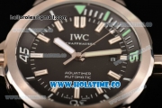 IWC Aquatimer Miyota Quartz Full Steel with Black Dial and Stick Markers