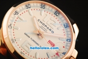 Chopard Mille Miglia Gran Turismo XL Swiss Valjoux 7750 Automatic Movement Rose Gold Case with Black Rubber Strap-1:1 Original