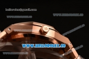 Audemars Piguet Royal Oak 41MM Clone AP Calibre 3120 Automatic Rose Gold Case with Gray Dial and Rose Gold Bracelet - (EF)