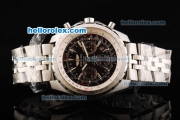 Breitling Bentley Motors Swiss Valjoux 7750 Chronograph Movement Brown Dial with Stainless Steel Strap