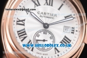 Cartier Cle de Cartier Asia ST16 Automatic Rose Gold Case with White Dial Rose Gold Bracelet and Roman Markers