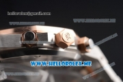 Audemars Piguet Royal Oak Miyota Quartz Two Tone Case/Bracelet with Silver Dial and Stick Markers
