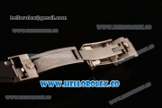 Rolex Daytona Chrono Clone Rolex 4130 Automatic Steel Case with Black Dial and Black Rubber Strap - 1:1 Origianl (EF)