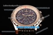 Breitling Bentley 6.75 Speed Chrono Swiss Valjoux 7750 Automatic Steel Case with Stick Markers and Blue Dial (GF)