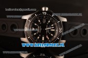 Breitling SuperOcean 2824 Auto Steel Case with Black Dial and Black Rubber Strap - 1:1 Origianl (GF)