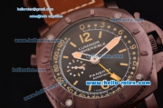 Panerai Special Edition 2008 Luminor 1950 Pangea Submersible Depth Gauge PAM00307 PVD Brown Case with Brown Dial