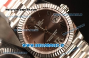 Rolex Datejust 31 Steel 2836 Auto With Steel Bracelet Grey Dial Roman Diamond