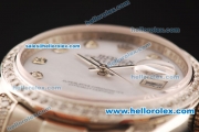 Rolex Datejust Automatic with Diamond Bezle,White MOP Dial and Diamond Marking