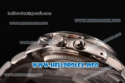 Rolex Daytona Vintage Chrono Miyota OS20 Quartz Steel Case/Bracelet with Stick Markers and Black Dial