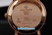 Patek Philippe Grande Chronograph Automatic Movement with Black Dial and Gold Case