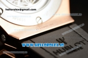 Hublot Big Bang Sang Bleu 9015 Automatic Rose Gold Case with Brown Dial Arabic Numeral Markers and Genuine Leather Strap