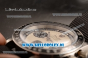 Rolex Daytona Vintage Chronograph Steel Case OS20 Quartz with White Dial and Black Nylon Strap