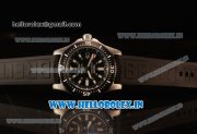 Breitling SuperOcean 2824 Auto Steel Case with Black Dial and Black Rubber Strap - 1:1 Origianl (GF)