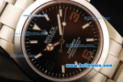 Rolex Explorer Automatic Movement Full Steel with Black Dial and White Markers