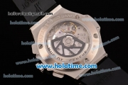 Hublot Big Bang Chrono Clone HUB4100 Automatic Steel Case with Black Rubber Strap and Black Dial - 1:1 Original