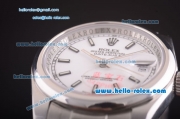 Rolex Datejust Automatic Movement Steel Case and Strap with White Dial