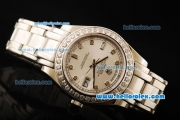 Rolex Day-Date Automatic Movement ETA Coating Case with Diamond Markers/Bezel and Steel Strap