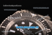 Rolex Deepsea Sea-Dweller Swiss ETA 2836 Automatic Steel Case with Black Ceramic Bezel and White Markers (NOOB)