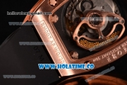Richard Mille RM 007 Miyota 9015 Automatic Rose Gold/Diamonds Case with Skeleton Dial and White Arabic Numeral Markers (K)