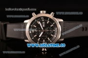 IWC Aquatimer Chronograph Miyota Quartz Steel Case with Black Dial and Stick Markers