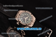 Hublot King Power Oceanographic Diver 4000 Swiss ETA 2892 Automatic Titanium Case with Black Dial and Black Rubber Strap