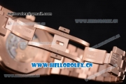 Audemars Piguet Royal Oak Clone AP Calibre 3120 Automatic Rose Gold Case/Bracelet with White Dial and Stick Markers (EF)