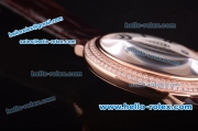Cartier Ballon bleu de Swiss Quartz Rose Gold Case with Diamond Bezel and White Dial