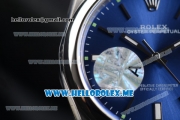 Rolex Oyster Perpetual Air King Clone Rolex 3132 Automatic Stainless Steel Case/Bracelet with Blue Rhodium Dial and Stick Markers - 1:1 Original (JF)