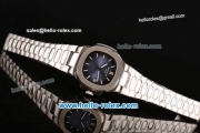 Patek Philippe Geneve Nautilus Automatic Steel Case with White Stick Markers and Steel Strap