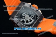 Richard Mille RM 011 Felipe Massa Chronograph Swiss Valjoux 7750 Automatic PVD Rose Gold Case with Black Dial Arabic Numeral Markers and Orange Rubber Strap
