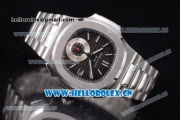 Patek Philippe Nautilus Clone PP 315 Automatic Stainless Steel Case/Bracelet with Black Dial and Steel Bezel (BP)