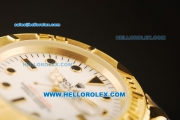 Rolex Yacht-Master Automatic Movement Full Gold with White Dial