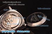 Panerai Luminor Regatta Chronograph PAM 308 Swiss Valjoux 7750 Automatic Steel Case with Black Dial and Black Rubber Strap