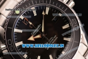 Omega Seamaster Planet Ocean Asia 2813 Automatic Full Steel with Black Dial and Stick Markers - 7750 Coating (EF)