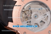 Richard Mille RM60-01 Asia Automatic Rose Gold Case with Skeleton Dial Black Rubber Strap and Stick/Arabic Numeral Markers