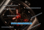 Franck Muller Vanguard Miyota Automatic Copy Tourbillon Rose Gold Case With Skeleton Dial Leather/Rubber Strap