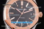 Audemars Piguet Royal Oak Clone AP Calibre 3120 Automatic Two Tone Case/Bracelet with Black Dial and Stick Markers (JF)