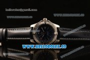 Breitling Colt II Swiss ETA 2824 Automatic Steel Case with Blue Dial and Blue Leather Strap (AAAF)