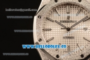 Audemars Piguet Royal Oak Clone Calibre AP 3120 Automatic Full Steel with White Dial and Stick Markers (EF)